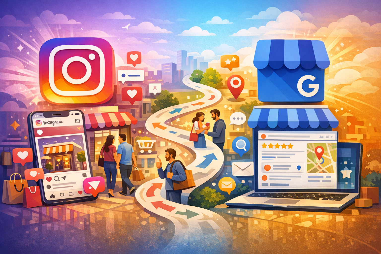 A importância do Instagram e do Google Meu Negócio para empresas e o papel desses canais na jornada do cliente