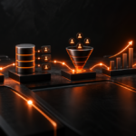 Painel de mensuração conectando mídia, CRM, receita e retorno sobre investimento